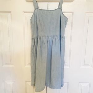 J. Crew Factory Chambray Dress Medium EUC